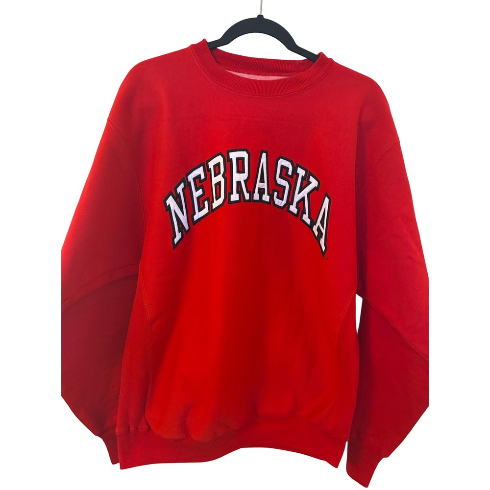 Steve and Barrys Nebraska Huskers Sweatshirt Red Crewneck Mens Medium